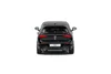 A black Volkswagen Golf R model car, viewed from the rear, is centered on a white background. Produktbild-Vorschau