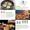 A collage of various BBQ grill accessories and food. Voir les images du produit