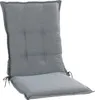 A grey chair cushion on a white background. Produktbild-Vorschau