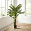 HOMCOM Künstliche Palme 150cm Kunstpalme mit 16 Palmenwedel Produktbild-Vorschau 3