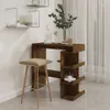 vidaXL Bartisch mit Regal Räuchereiche 100x50x101,5 cm Produktbild-Vorschau 3