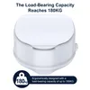 A white toilet seat riser with text overlays highlighting its load-bearing capacity. Anteprima dell’immagine prodotto