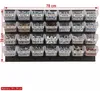 Nástěnná police do dílny s 28 průhlednými úložnými boxy, Náhled obrázku produktu 2