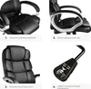 A collage of four images showing features of a black office chair. Náhled obrázku produktu