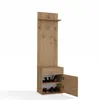 Kleiderständer mit Schrank Duo Eiche Artisan Produktbild-Vorschau 9