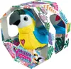 A plush parrot toy inside its retail packaging. Podgląd zdjęcia produktu