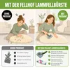 Fellhof Lammfellbürste mit Reinigungskamm TOP Produktbild-Vorschau 3