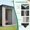 Geräteschuppen Gerätehaus Metall Gartenhaus Lagerschuppen Produktbild-Vorschau 4