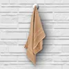 Premium Frottee Saunatuch 80x200 cm in hellbraun von Produktbild-Vorschau 3