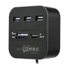 H31C USB 2.0 Hub 3-Port mit Kartenleser – Multiport USB Produktbild-Vorschau 4