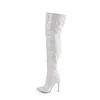 COURTLY-3015 Damen Boots von Pleaser, Weiß Mehrfarbig , EU Produktbild-Vorschau 3
