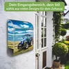 banjado Design Briefkasten Stahl silber mit Zeitungsfach Produktbild-Vorschau 3