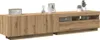 vidaXL Armoire TV avec lampes LED Chêne Artisan 200x35x40 Voir les images du produit 1