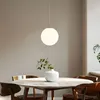 Lindby Hängeleuchte Marike, Ø 40 cm, weiß, Glas, Kugel, E27 Produktbild-Vorschau 3