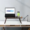 relaxdays Notebook-Betttablett braun Produktbild-Vorschau 2
