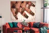 MuchoWow® Poster Tigerdruck auf Nägeln 160x120 cm - Foto Produktbild-Vorschau 2