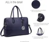 Große Tote-Handtasche Damen mit Metallreißverschlüssen und Produktbild-Vorschau 4