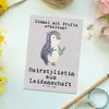 Mr. & Mrs. Panda Postkarte Hairstylistin Leidenschaft - Produktbild-Vorschau 2