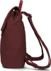 A side view of a burgundy backpack against a white background. Produktbild-Vorschau