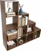 Relaxdays Stufenregal, 10 Fächer, HBT: 129,5 x 129,5 x 29 Produktbild-Vorschau 1