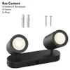 hoftronic LED-Deckenleuchte 2 Spots GU10 IP20 Schwarz Produktbild-Vorschau 8