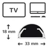 Hama Alu-Kabelkanal 110 cm weiß Produktbild-Vorschau 16