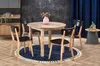 Runder Ausziehbarer Tisch für Esszimmer - 102-142 cm Produktbild-Vorschau 3