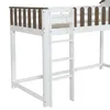 Hochbett mit Lattenrost, Trittleiter und Rutsche, 90x200 Produktbild-Vorschau 9