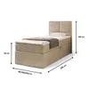 NORDELO Boxspringbett MODERNO 120x200 cm NEW VELO Velvet Produktbild-Vorschau 3