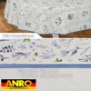 Tischdecke Floral Blumenkaro Blau Oval 240x140cm mit Produktbild-Vorschau 3