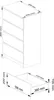 Kommode mit vier Schubladen 99 cm hoch und 60 cm breit, Produktbild-Vorschau 6