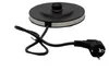 A black electric kettle base with a power cord and plug. Podgląd zdjęcia produktu