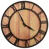 vidaXL Zegar ścienny 39 cm Brązowo-czarny MDF i żelazo Podgląd zdjęcia produktu 1