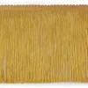 Fransenborte 155 mm in Altgold – Glänzendes Zierband für Kissen, Vorhänge & Boho Kleidung. Produktbild-Vorschau