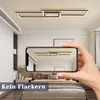 ZMH LED Deckenleuchte Schwarz Dimmbar mit Fernbedienung Produktbild-Vorschau 4