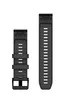 Garmin Quickfit 22 mm siliconen band, zilverkleurig. Productafbeelding-voorbeeld 2