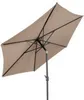 A rectangular patio umbrella is shown from a low angle against a white background. Produktbild-Vorschau