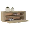 vidaXL Wand-Schuhschrank Sonoma-Eiche 100x35x38 cm Produktbild-Vorschau 11