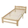 okwish Holzbett 90×200 Massivholz-Einzelbett mit Kopfteil Produktbild-Vorschau 8