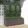 vidaXL Zahradní květináč s mříží hnědý 120 x 40 x 136 cm PP Náhled obrázku produktu 2
