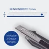 MAUL Cutter Profi, 9 mm, met 2 reservemessen, Softgrip Productafbeelding-voorbeeld 2