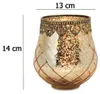 Vintage Kerzenglas Laterne als Outdoor Windlicht gold in 14 Produktbild-Vorschau 2