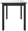vidaXL Esstisch Schwarz 114x71x75 cm Gummiholz Massiv Produktbild-Vorschau 4