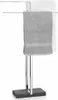 A towel rack with two towels hanging on it. Produktbild-Vorschau
