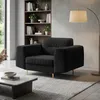 BEAUTYSOFA | Sedací souprava VENEZIA, sametová látka, černá Náhled obrázku produktu 10