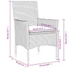 vidaXL Chaises de jardin avec coussins 2 pcs. noir poly Voir les images du produit 10