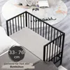 Beistellbett 60x120 cm mit Umbauseite & Rollen -BLACK Produktbild-Vorschau 20