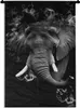 MuchoWow® Wandteppich Wandbehang Elefant mit Rauch vor Produktbild-Vorschau 1