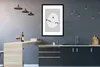 MuchoWow® Gerahmtes Poster Vögel - Schwarz - Weiß 60x90 cm Produktbild-Vorschau 5