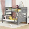 Merax patrová postel 90x200cm/140x200cm s ochranou proti Náhled obrázku produktu 1
